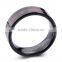 Classic design koa wood inlay tungsteng carbide ring black plating