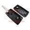 Peugeot 406 3 button remote control car key with light button for peugeot keys case