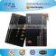 Metallic golden letters metal black card with high quality