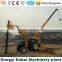 Hydraulic digging machine with tractor and crane