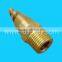 3/8" to 2" male brass HHSJ spiral nozzle with solid cone-shaped spray pattern