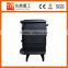 Indoor freestanding cast iron fireplace/wood burning stove with warm temperature DHF243BI