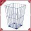 Cheap wholesale square shape wire storage basket color painting finished metal basket