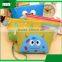 Promotional gifts PU material mini portable cartoon shaped cosmetic makeup bag set