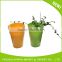 Good Price two color plastic flowerpot,New Style garden plastic flowerpot