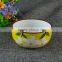Japanese Style Flower Yellow Ceramic Bowl Bulk Big Porcelain Bowls
