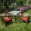 high quality outdoor furniture in patio /garden rattan table and chair