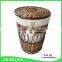 Woven wicker material cleaning laundry basket