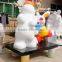 Giant fiberglass snowman Christmas decoration
