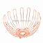 Rose Gold Copper Fruit Basket Fruit bowl