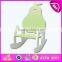 Lovely wood rocking chair toy for kids,Wooden kid rocking chair with green apple design,hot sale wooden rocking chair WJ278356