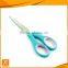 6" FDA stainless steel material rubber soft PP+TPR grip office scissors