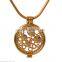 Artificial Jewellery Round Hollow Alloy Rainbow Coin Necklace
