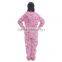 Cheap heart printed fleece onesie,pajamas
