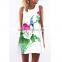 HOT Plus Size Slit Sleeveloose Irregular Mini Chiffon Dresses Women Summer Dress 2015 New Fashion