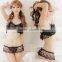 2016 hot selling sexy fancy bra panty set