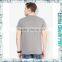 Mens Grey Custom Design Premium Quality V-Neck Plain T Shirts