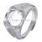 Fashion jewelry micro pave cubic zirconia 925 silver ring mounting
