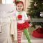 charming girls ruffle floral christmas custom baby clothes