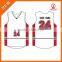 Wholesale Custom Basketball Uniform Red/blue/white Color Cotton/polyester Uniforms