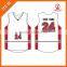 Wholesale custom basketball uniform red/blue/white color cotton/polyester uniforms