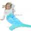 Wholesale children mermaid blankets kids sleeping bag