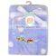 coral fleece embroidered infant baby blanket