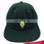 Fashion atrovirens melton embroidery bulb hip hop snapback cap hat with leather closure