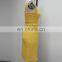 CHEFON Latest ladies bare back sexy yellow mini dresses short