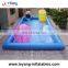 commercial grade rectangle inflatable pool with water ball for sales