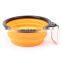 dropshipping cheap Portable Pet Folding Feeding Bowl Silicone Water Dish Feeder Puppy Travel Bowl, Random Color Delivery