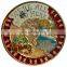 Custom souvenir chinese gold plated metal coin