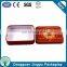 china factory square metal soap tin box