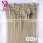 Wholesale NEW Genuine 100% clips in remy human hair extensions Mix Blonde 70g/set