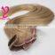 Alibaba express Wholesale top 7A grade quality virgin remy hair brazilian clip in hair extensions for african american