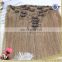 Best Brazilian Straight Hair Extension Human Hair blonde 30 inch one piece Clip In Hair Extension