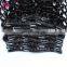 Raw indian curly hair clip in hair extensions for african american