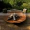 3mm Thickness 100cm Large Corten Steel Outdoor Fire Bowl