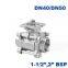 For actuator Type 3PC stainless steel switch with platform ball valve 1-1/2" 2 inch female thread DN40/DN50 water ball valve