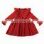 RTS  Christmas Ruffle Winter Dress Sweater Dress Baby Girl Dresses