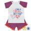 USA Star 4th of July Outfit Children Patriotic Clothing 2019 Summer Boys Boutique Clothing