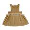 6664/Solid Simple Baby Girls Cotton Dresses Korea Fashion Sweet Suspender Skirt