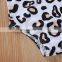 Baby leopard swimwear headband Sets Newborn Toddler Girl Sleeveless Tops bathing suit swimsuit  for 0-4T