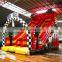 Inflatable  Racing track bounce house with double slide ,Inflatable  jumping  and double slide bouncer on  attractive place