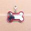 Wholesale bone shape custom logo dog tag charm