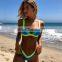 2019 HOT sale Sexy Bestselling Bikini Sexy color matching bikini high waist ladies swimsuit  Sexy Split Swimsuit Sexy charm