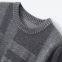 Fashion High Quality Light Blue Leisure Business Style Pullover Cashmere Sweater