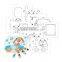 drawing crayon stickers set coloring book