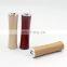 2020 natural wooden power bank 2500mah mini round wood power mobile charger portable battery