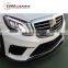 New arrival / For MB S-class W222 S63 S65 Kohlen Stoff Style carbon front lip and rear diffuser 2014 year up
